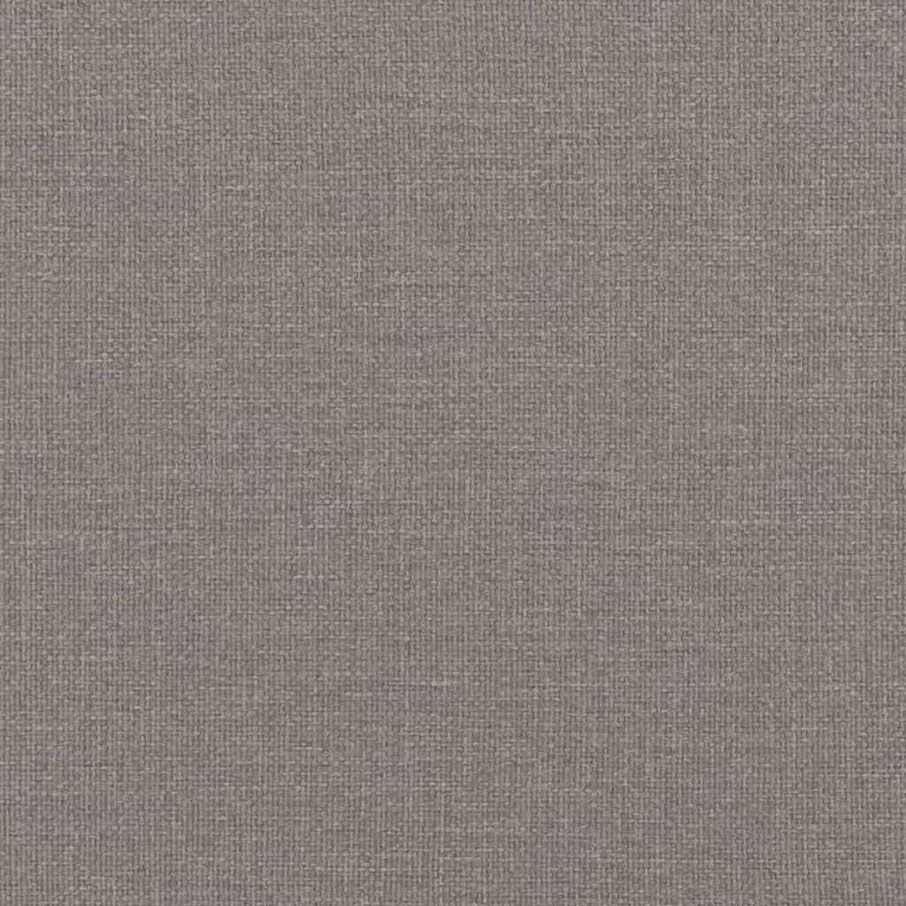 vidaXL Κρεβάτι με Στρώμα Taupe 80x200 εκ. Υφασμάτινο