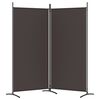 vidaXL Διαχωριστικό Δωματίου με 2 Πάνελ Καφέ 175 x 180 εκ. από Ύφασμα