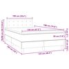 vidaXL &Kappa;&rho;&epsilon;&beta;ά&tau;&iota; Boxspring &mu;&epsilon; &Sigma;&tau;&rho;ώ&mu;&alpha; & LED &Sigma;&kappa;.&Kappa;&alpha;&phi;έ 120x190&epsilon;&kappa;. &Upsilon;&phi;&alpha;&sigma;&mu;ά&tau;&iota;&nu;&omicron;