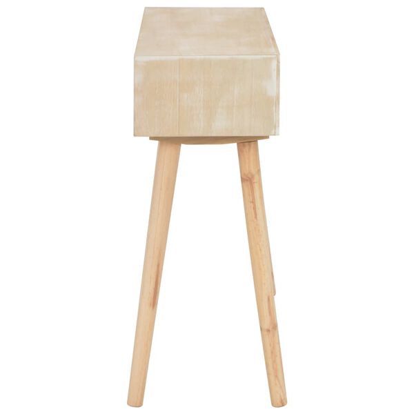 vidaXL Κονσόλα Τραπέζι με 3 Συρτάρια 100x30x73 εκ. Μασίφ Ξύλο Πεύκου