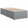 vidaXL Κρεβάτι Boxspring με Στρώμα Ανοιχτό Γκρι 100x200 εκ. Υφασμάτινο
