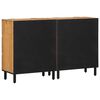 vidaXL Πλαϊνό Γραφείο 2 pcs Καφέ 60 x 33 x 75 cm Μασίφ ξύλο ακακίας