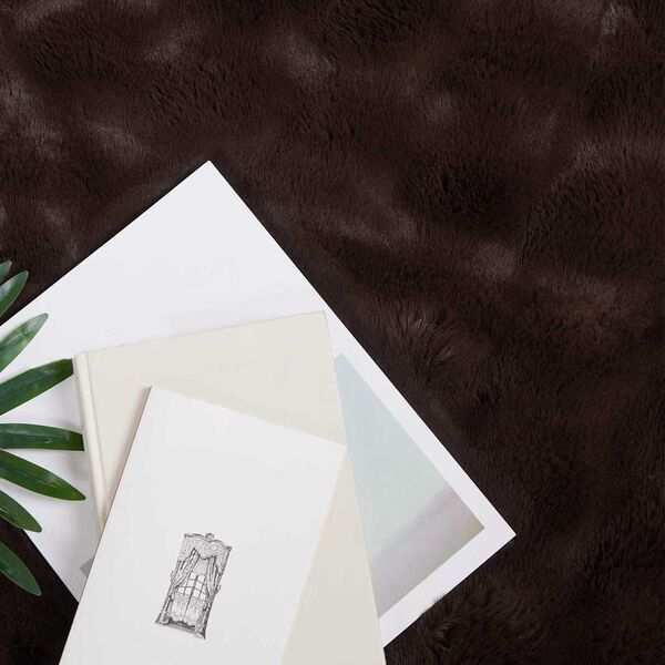 vidaXL Ψεύτικη κουβέρτα από κουνέλι 4 pcs Καμηλοπάρδαλη 130 x 150 cm