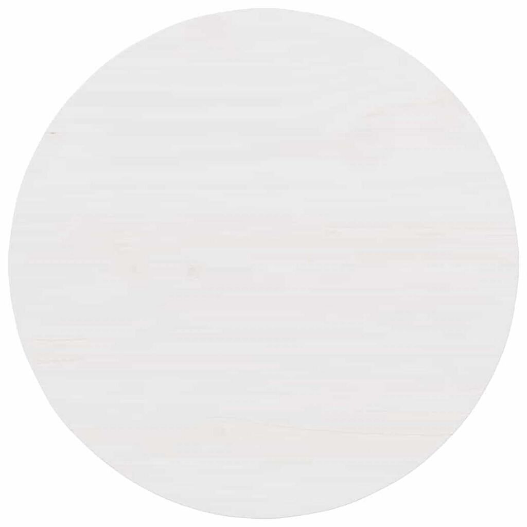 vidaXL Τραπεζάκι σαλονιού Λευκό 50 x 50 x 35 cm Μασίφ ξύλο πεύκου