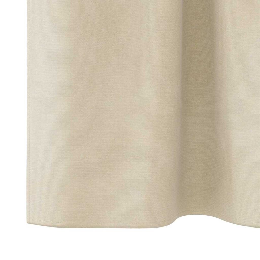 vidaXL Κουρτίνες με κουρτίνες 2 pcs Κρεμ 140 x 140 cm Βελούδο