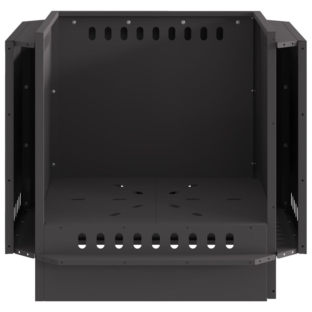 vidaXL Καπνιστός Εστία Μαύρη 58x58x51 εκ Ατσάλι