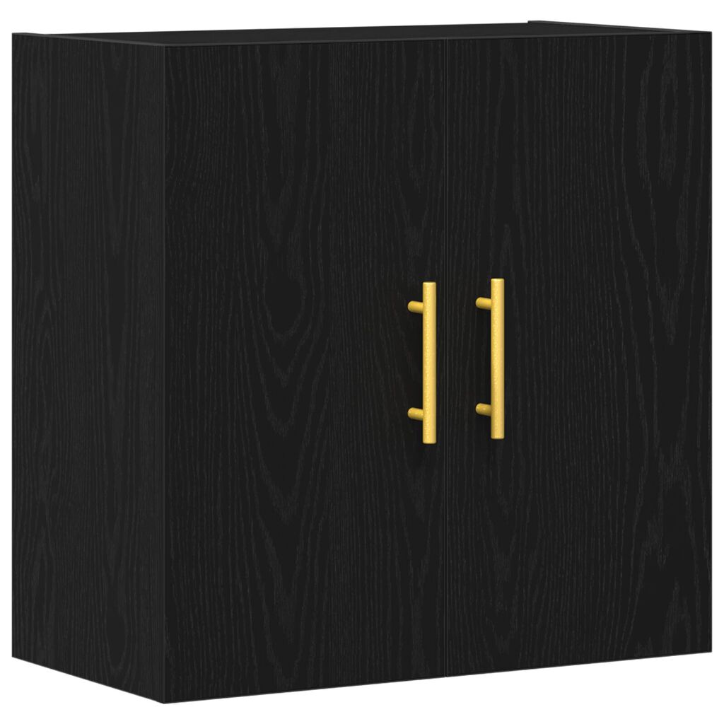 vidaXL Ντουλάπα Τοίχου Μαύρη Δρυς 60x31x70 εκ. Κατασκευασμένο ξύλο