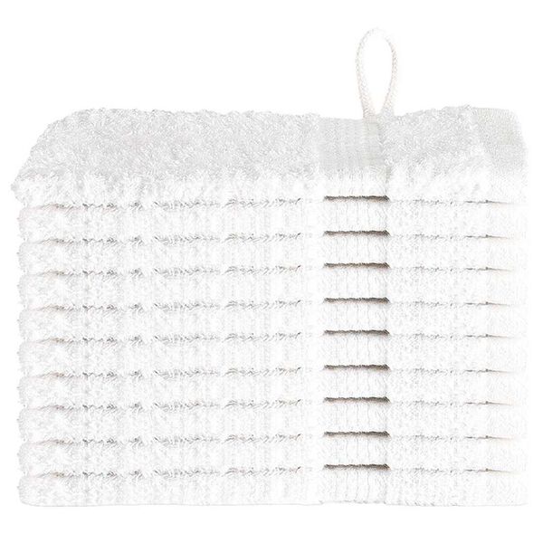 vidaXL Πετσέτες Προσώπου SOLUND 10 pcs Λευκό Βαμβάκι