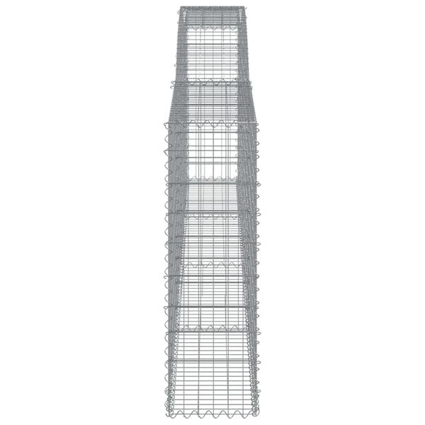 vidaXL Συρματοκιβώτια Τοξωτά 3 τεμ. 400x30x100/120 εκ. Γαλβαν. Ατσάλι