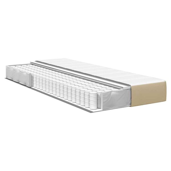 vidaXL Στρώμα Κρεβατιού με στρώμα Πράσινο 90 x 190 cm ύφασμα