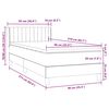 vidaXL &Kappa;&rho;&epsilon;&beta;ά&tau;&iota; Boxspring &mu;&epsilon; &Sigma;&tau;&rho;ώ&mu;&alpha; &Sigma;&kappa;&omicron;ύ&rho;&omicron; &Gamma;&kappa;&rho;&iota; 90x210 &epsilon;&kappa;. &Beta;&epsilon;&lambda;&omicron;ύ&delta;&iota;&nu;&omicron;