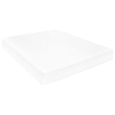 vidaXL Καναπές Κρεβάτι με Στρώμα 90 x 200 εκ. Λευκό Μασίφ Ξύλο Πεύκου