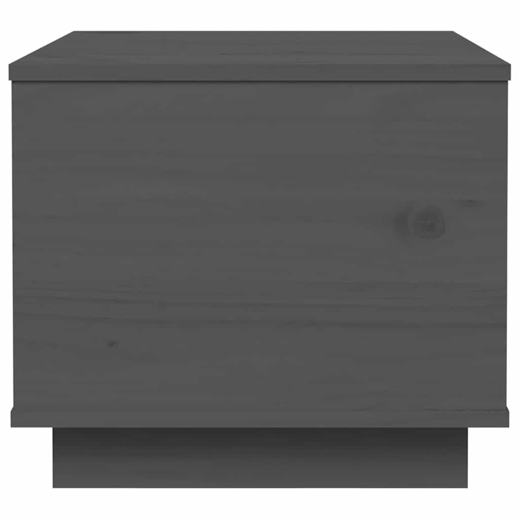 vidaXL Τραπεζάκι Σαλονιού Γκρι 40 x 50 x 35 εκ. από Μασίφ Ξύλο Πεύκου