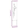 vidaXL Οθόνη Ιδιωτικότητας Κήπου Floral Λευκό 32 χ 140 εκ