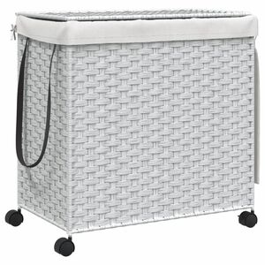 vidaXL &Kappa;&alpha;&lambda;ά&theta;&iota; Ά&pi;&lambda;&upsilon;&tau;&omega;&nu; &mu;&epsilon; &Tau;&rho;&omicron;&chi;&omicron;ύ&sigmaf; &Lambda;&epsilon;&upsilon;&kappa;ό 60x35x60,5 &epsilon;&kappa;. &alpha;&pi;ό &Rho;&alpha;&tau;ά&nu;