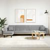 vidaXL Καναπές Κρεβάτι Γωνιακός Αν. Γκρι 275x140x70 εκ. Υφασμάτινος