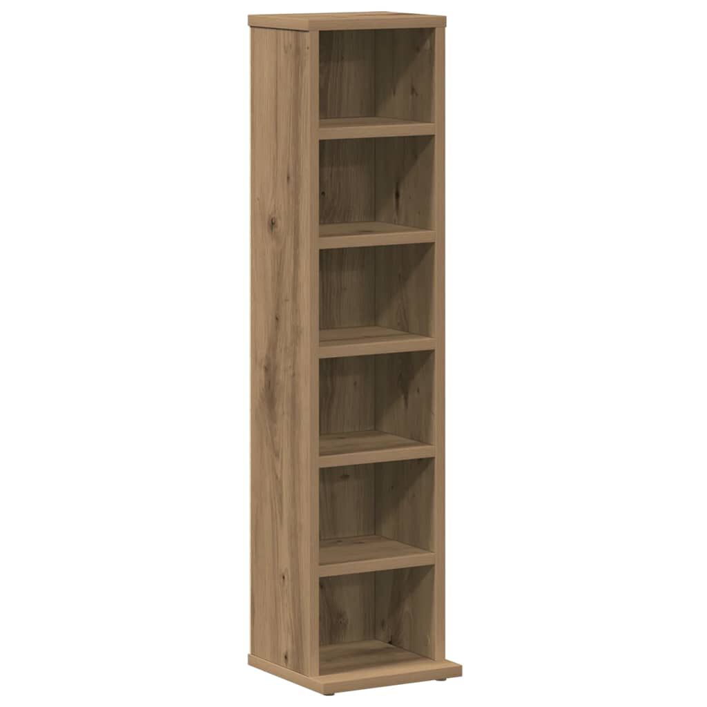 vidaXL Ντουλάπι CD Artisan Oak 21x20x88 cm Κατασκευασμένο ξύλο