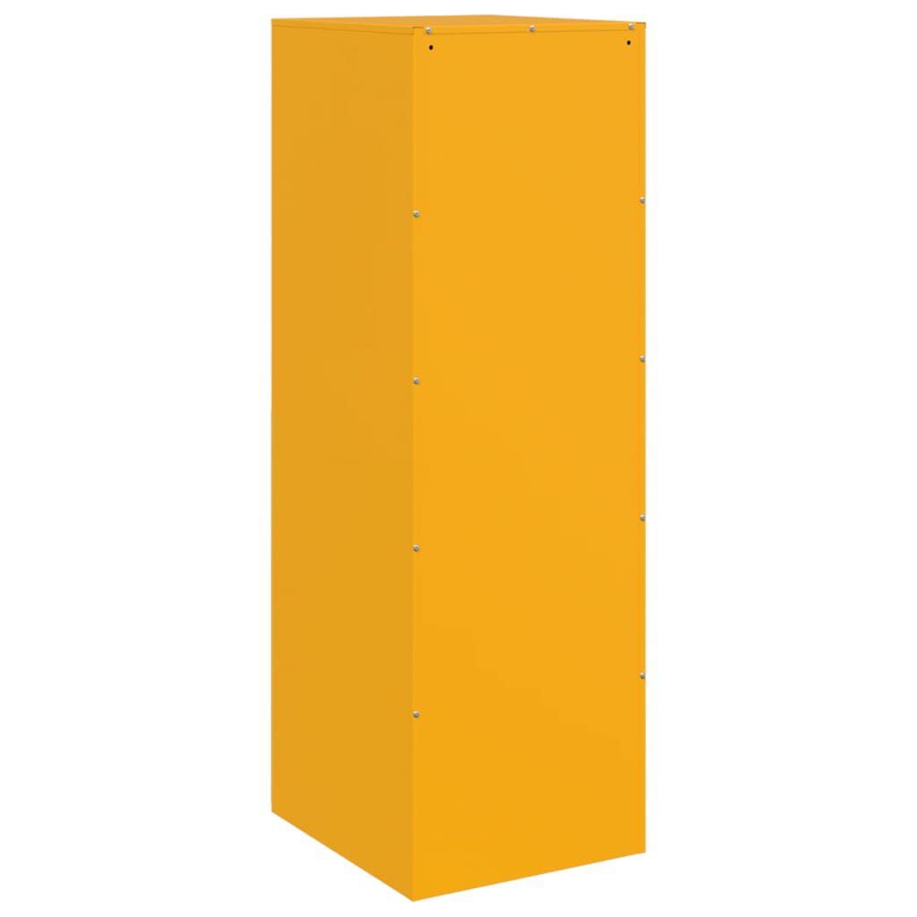 vidaXL Ντουλάπι Μουσταρδί 34,5x39x107 εκ. από Ατσάλι