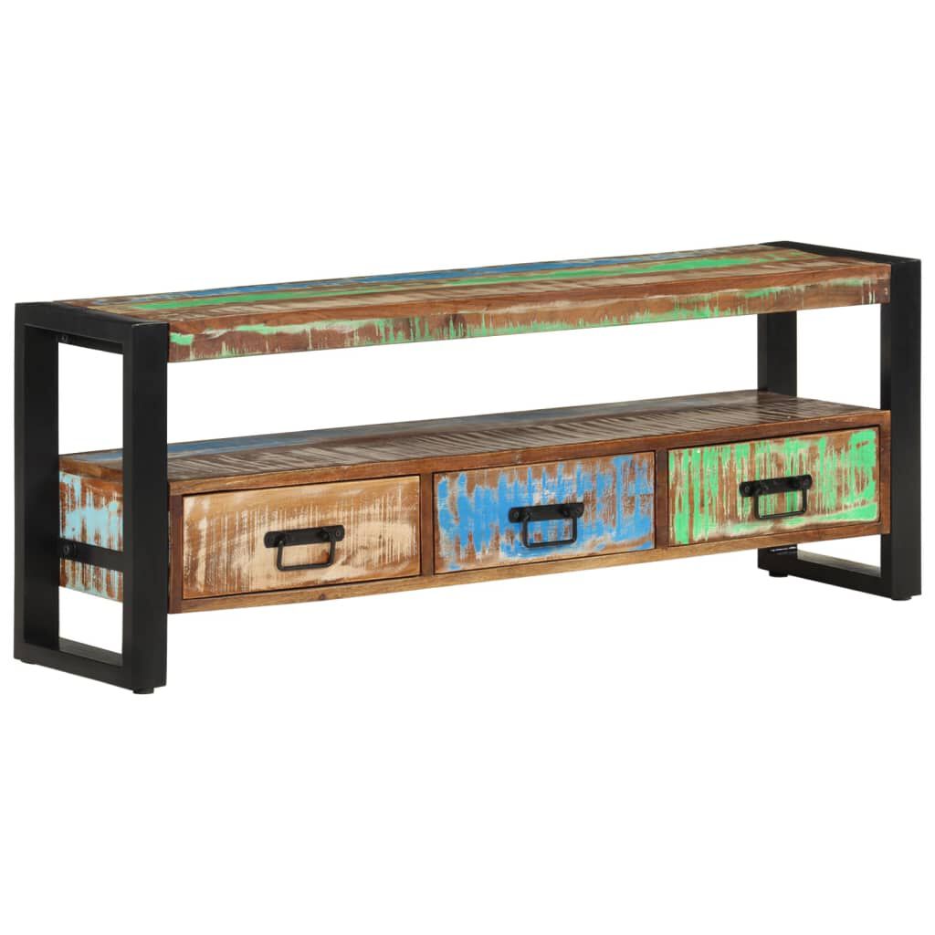 vidaXL Έπιπλο Τηλεόρασης 120 x 30 x 45 εκ. από Μασίφ Ανακυκλωμένο Ξύλο