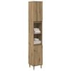vidaXL Ντουλάπι μπάνιου Δρυς τεχνίτης 30x30x190 cm Κατασκευασμένο ξύλο