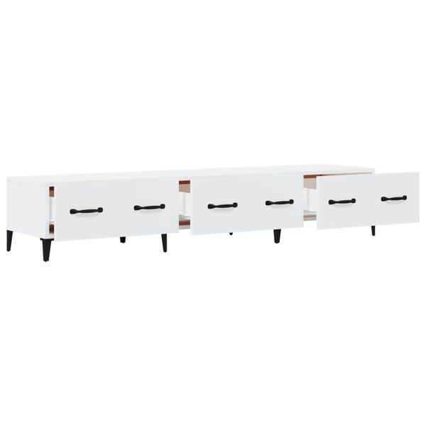 vidaXL Έπιπλο Τηλεόρασης Λευκό 150x34,5x30 εκ. από Επεξεργασμένο Ξύλο