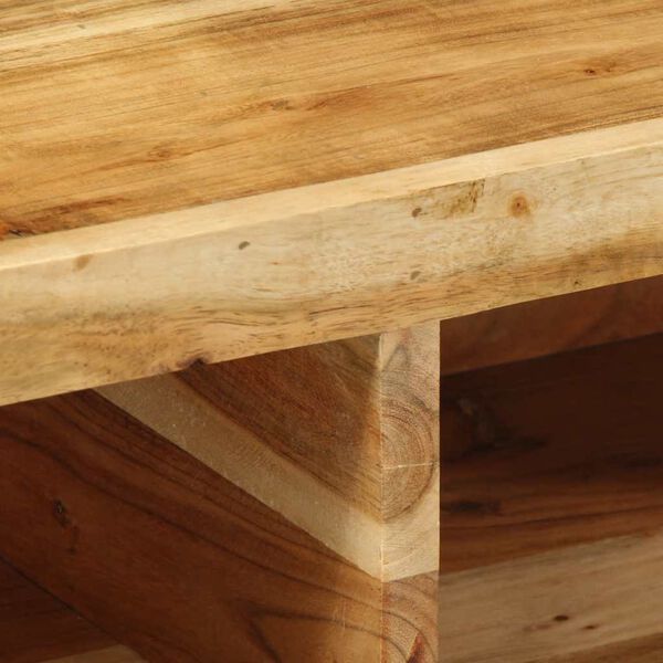 vidaXL Επίτοιχο ντουλάπι τηλεόρασης 80x30x19 cm Μασίφ ξύλο ακακίας