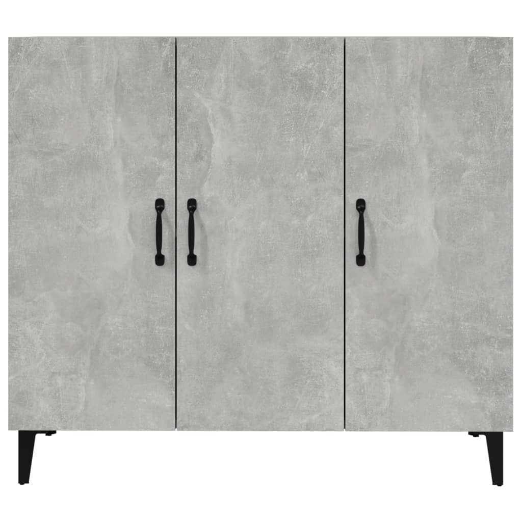 vidaXL Ντουλάπι Γκρι Σκυροδέματος 90x34x80 εκ. Επεξεργασμένο Ξύλο