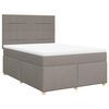 vidaXL &Kappa;&rho;&epsilon;&beta;ά&tau;&iota; Boxspring &mu;&epsilon; &Sigma;&tau;&rho;ώ&mu;&alpha; Taupe 140x200 &epsilon;&kappa;. &Upsilon;&phi;&alpha;&sigma;&mu;ά&tau;&iota;&nu;&omicron;