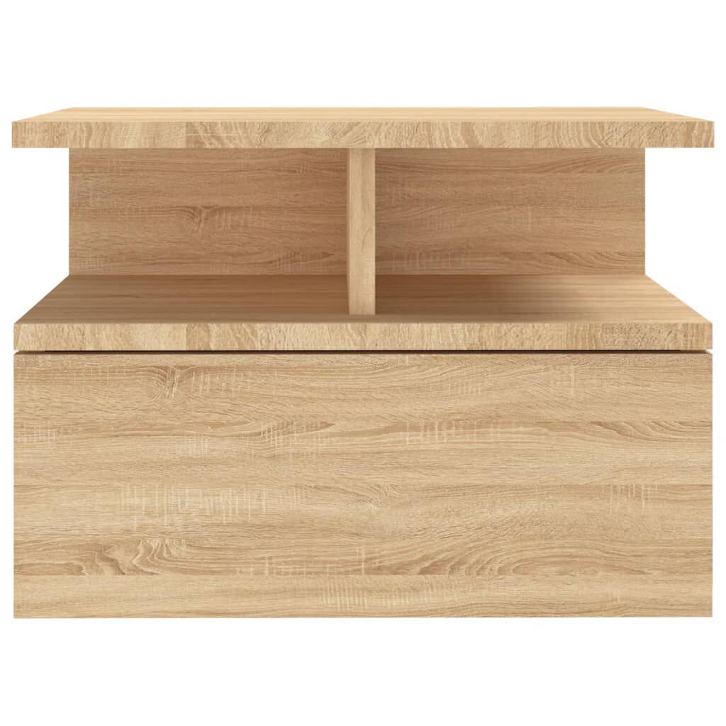 vidaXL Κομοδίνα Κρεμαστά 2 τεμ. Sonoma Δρυς 40x31x27 εκ. Επεξ. Ξύλο