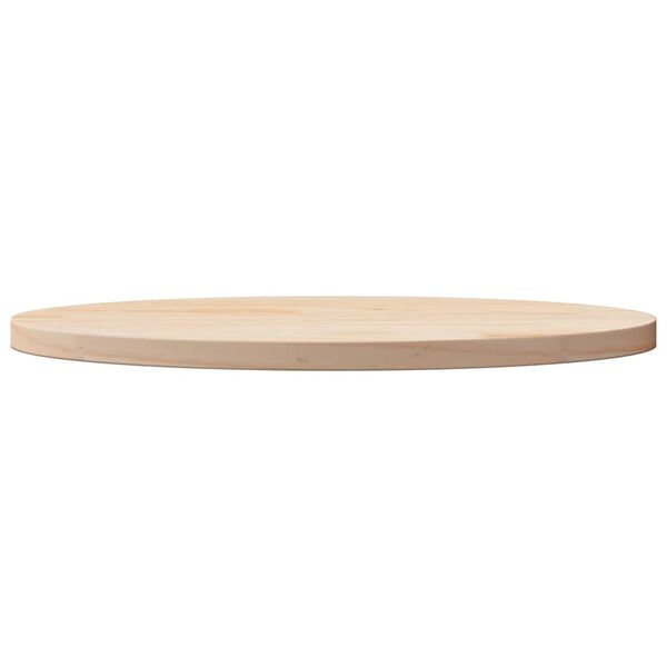 vidaXL Επιφάνεια Τραπεζιού Οβάλ 60x30x2,5 εκ. από Μασίφ Ξύλο Πεύκου