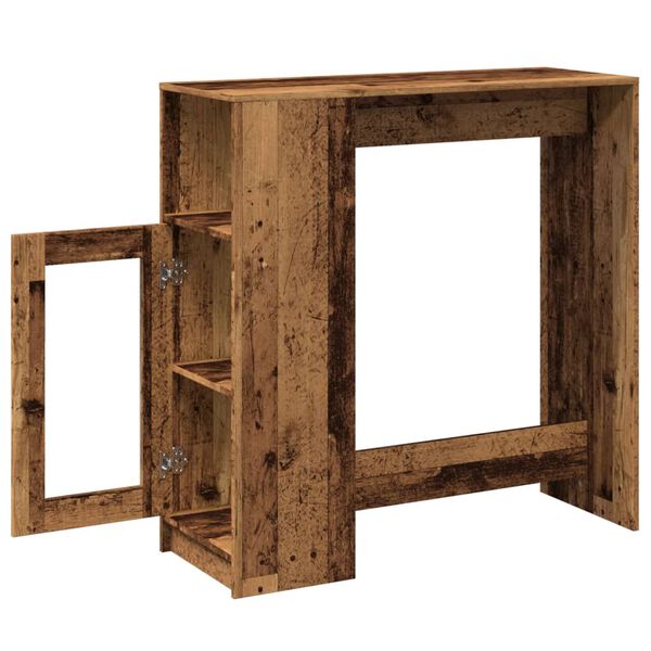 vidaXL Τραπέζι Μπαρ με Ράγες 101x40x103,5 εκ. Επεξεργ. Ξύλο