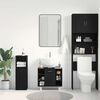 vidaXL Ντουλάπι Μπάνιου Μαύρη Οξυά 60 x 32 x 54 εκ Επεξεργασμένο ξύλο
