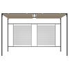 vidaXL Κιόσκι Γκρι / Μπεζ 3 x 4 x 2,3 εκ. 180 γρ./μ² με Συρόμενη Οροφή