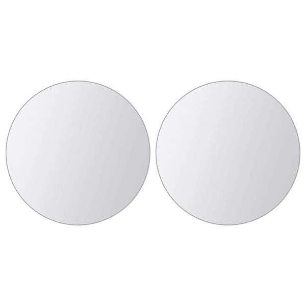 vidaXL Πλακάκια Καθρέφτη Στρογγυλά 16 τεμ. Γυάλινα