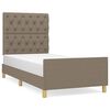 vidaXL &Sigma;&kappa;&epsilon;&lambda;&epsilon;&tau;ό&sigmaf; &Kappa;&rho;&epsilon;&beta;&alpha;&tau;&iota;&omicron;ύ &Chi;&omega;&rho;ί&sigmaf; &Sigma;&tau;&rho;ώ&mu;&alpha; Taupe 80x200 &epsilon;&kappa;. &Upsilon;&phi;&alpha;&sigma;&mu;ά&tau;&iota;&nu;&omicron;