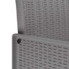 vidaXL Σέτ φαγητού για κήπο 9 pcs Ανοιχτό γκρι Rattan Polt