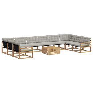 vidaXL &Sigma;&epsilon;&iota;&rho;ά &Kappa;&alpha;&nu;&alpha;&pi;έ &Epsilon;&xi;&omega;&tau;&epsilon;&rho;&iota;&kappa;&omicron;ύ 11 pcs &Lambda;&epsilon;&upsilon;&kappa;ό &kappa;&alpha;&iota; &Alpha;&nu;&omicron;&iota;&chi;&tau;ό &Gamma;&kappa;&rho;&iota;
