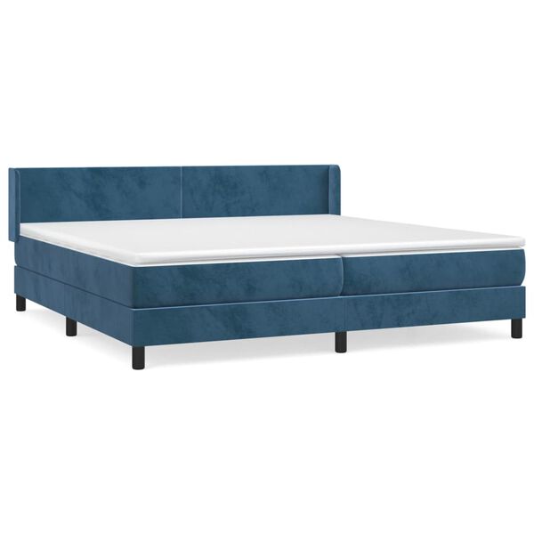 vidaXL &Kappa;&rho;&epsilon;&beta;ά&tau;&iota; Boxspring &mu;&epsilon; &Sigma;&tau;&rho;ώ&mu;&alpha; &Sigma;&kappa;&omicron;ύ&rho;&omicron; &Mu;&pi;&lambda;&epsilon; 200x200 &epsilon;&kappa;. &Beta;&epsilon;&lambda;&omicron;ύ&delta;&iota;&nu;&omicron;