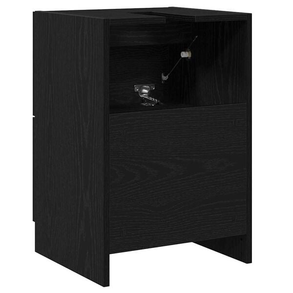 vidaXL Ντουλάπι Νεροχύτη Μαύρη Οξυά 40 x 37 x 59 cm Επεξεργασμένο ξύλο