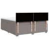 vidaXL &Kappa;&rho;&epsilon;&beta;ά&tau;&iota; Boxspring &mu;&epsilon; &Sigma;&tau;&rho;ώ&mu;&alpha; Taupe 200x200 &epsilon;&kappa;. &Upsilon;&phi;&alpha;&sigma;&mu;ά&tau;&iota;&nu;&omicron;