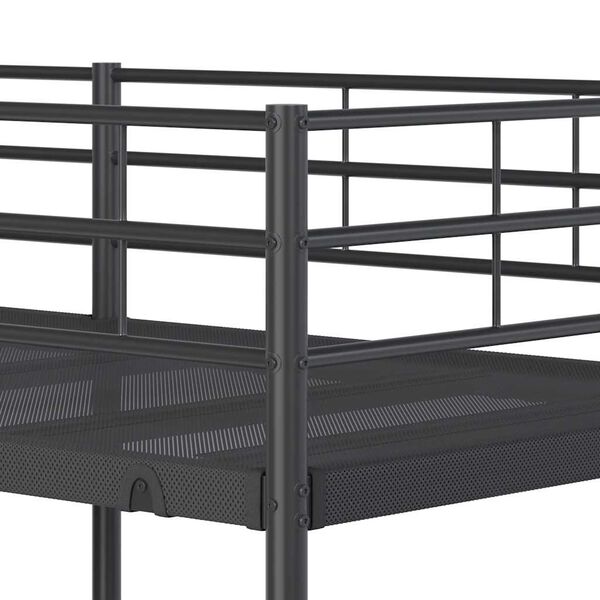 vidaXL Κουκέτα χωρίς στρώμα Μαύρο 107x203 cm Ατσάλι