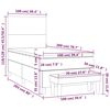 vidaXL &Kappa;&rho;&epsilon;&beta;ά&tau;&iota; Boxspring &mu;&epsilon; &Sigma;&tau;&rho;ώ&mu;&alpha; &Sigma;&kappa;&omicron;ύ&rho;&omicron; &Pi;&rho;ά&sigma;&iota;&nu;&omicron; 100x200&epsilon;&kappa;. &Beta;&epsilon;&lambda;&omicron;ύ&delta;&iota;&nu;&omicron;