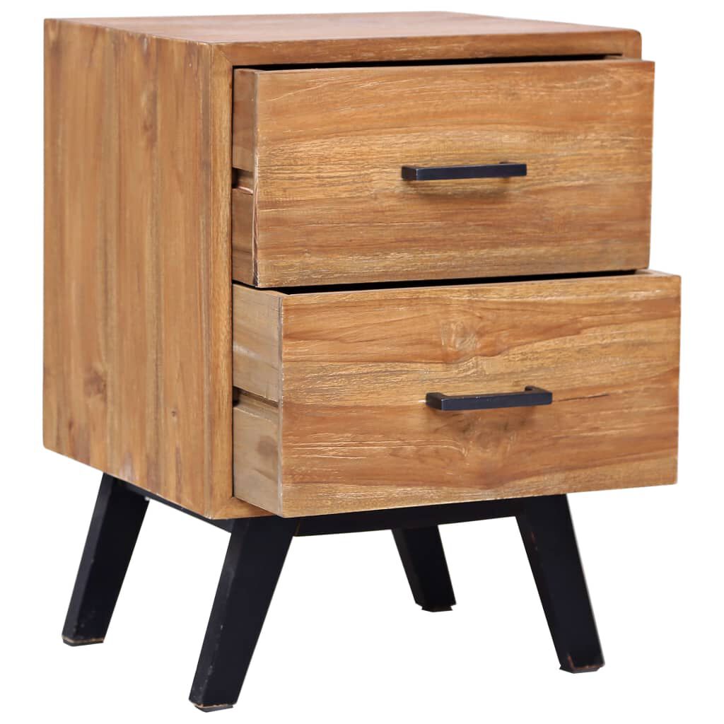 vidaXL Κομοδίνο 40 x 35 x 55 εκ. από Μασίφ Ξύλο Teak