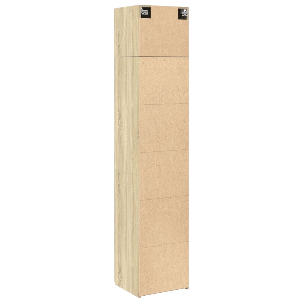 vidaXL Ντουλάπι Αποθήκευσης Στενό Δρυς 45x42,5x225 εκ. Επεξεργ. Ξύλο