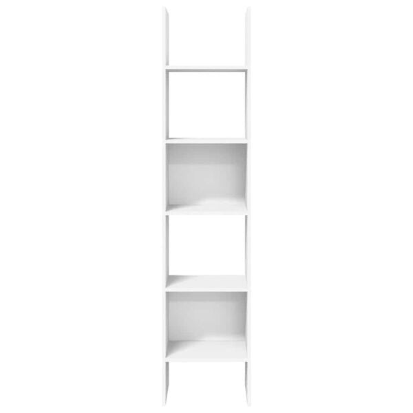 vidaXL Βιβλιοθήκη Λευκή 40 x 35 x 180 εκ. από Επεξ. Ξύλο
