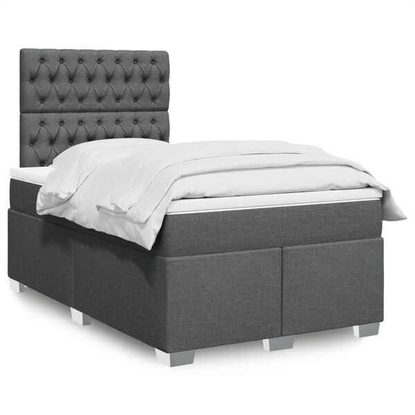 vidaXL &Kappa;&rho;&epsilon;&beta;ά&tau;&iota; Boxspring &mu;&epsilon; &Sigma;&tau;&rho;ώ&mu;&alpha; &Sigma;&kappa;&omicron;ύ&rho;&omicron; &Gamma;&kappa;&rho;&iota; 120x190 &epsilon;&kappa; &Upsilon;&phi;&alpha;&sigma;&mu;ά&tau;&iota;&nu;&omicron;
