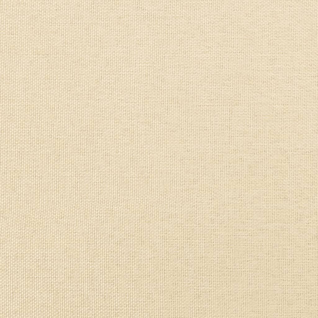 vidaXL Υποπόδιο Κρεμ 45x29,5x35 εκ. Ύφασμα & Συνθετικό Δέρμα