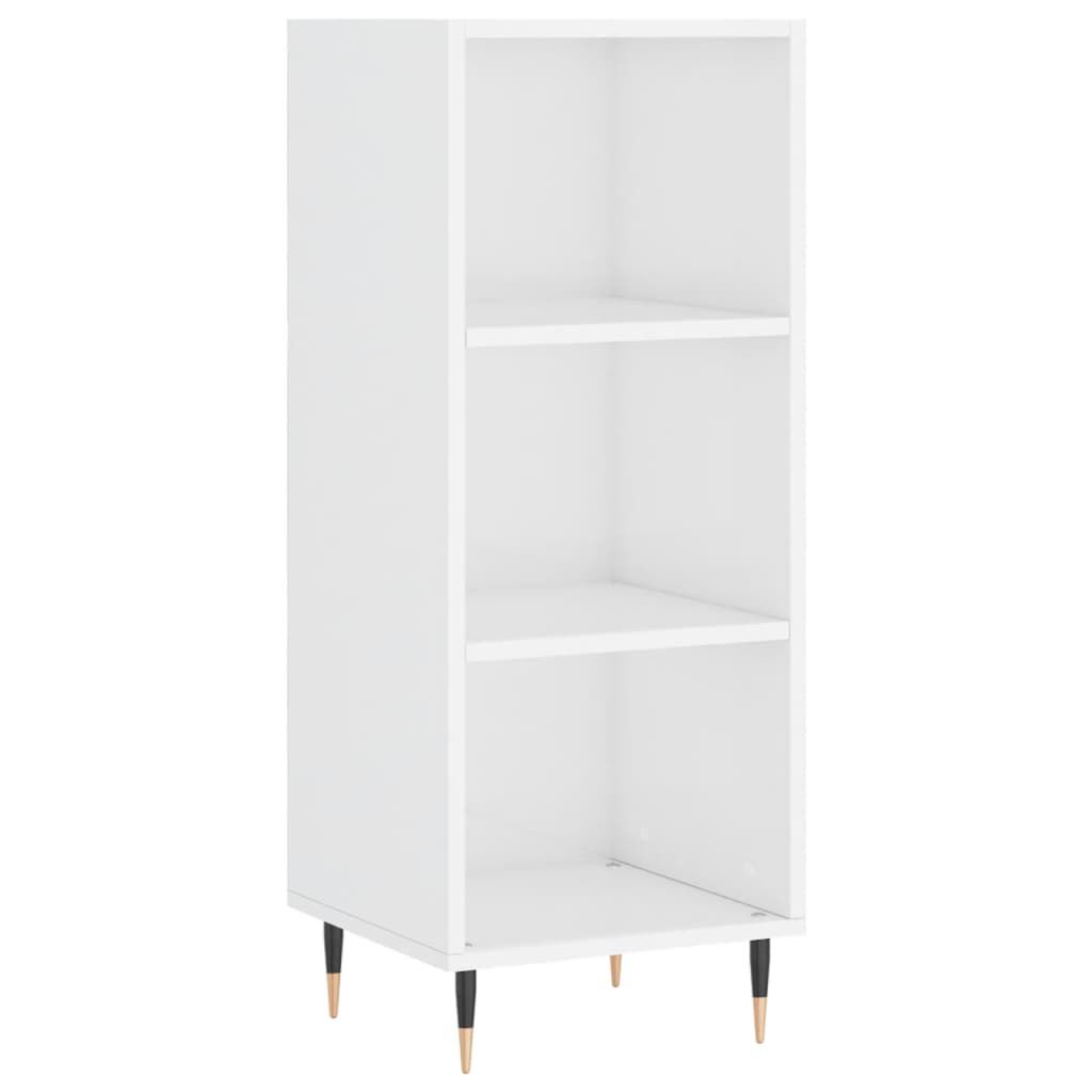vidaXL Ντουλάπι Γυαλιστερό Λευκό 34,5 x 32,5 x 90 εκ. Επεξεργ. Ξύλο