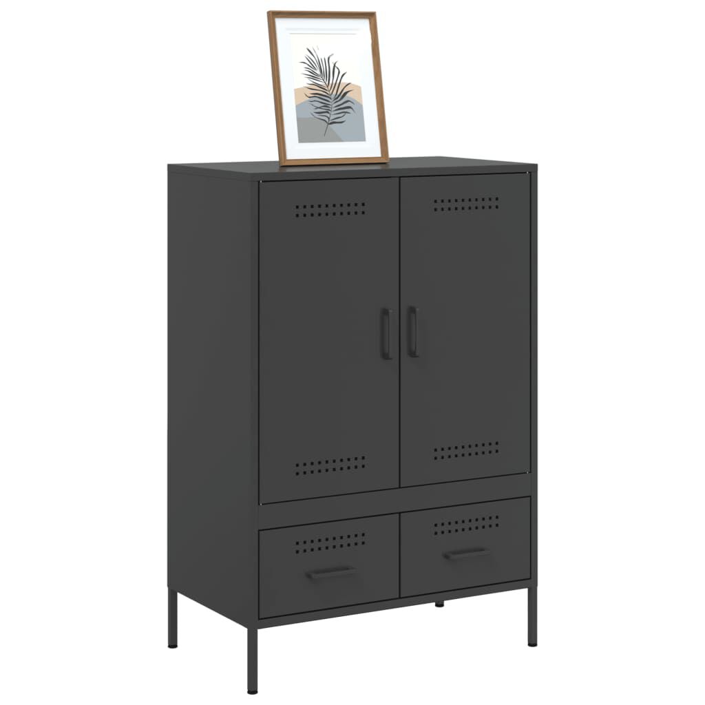 vidaXL Ντουλάπι Μαύρο 68 x 39 x 101,5 εκ. από Χάλυβα