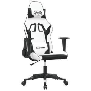 vidaXL &Kappa;&alpha;&rho;έ&kappa;&lambda;&alpha; Gaming &Mu;&alpha;&sigma;ά&zeta; &Lambda;&epsilon;&upsilon;&kappa;ό/&Mu;&alpha;ύ&rho;&omicron; &alpha;&pi;ό &Sigma;&upsilon;&nu;&theta;&epsilon;&tau;&iota;&kappa;ό &Delta;έ&rho;&mu;&alpha;
